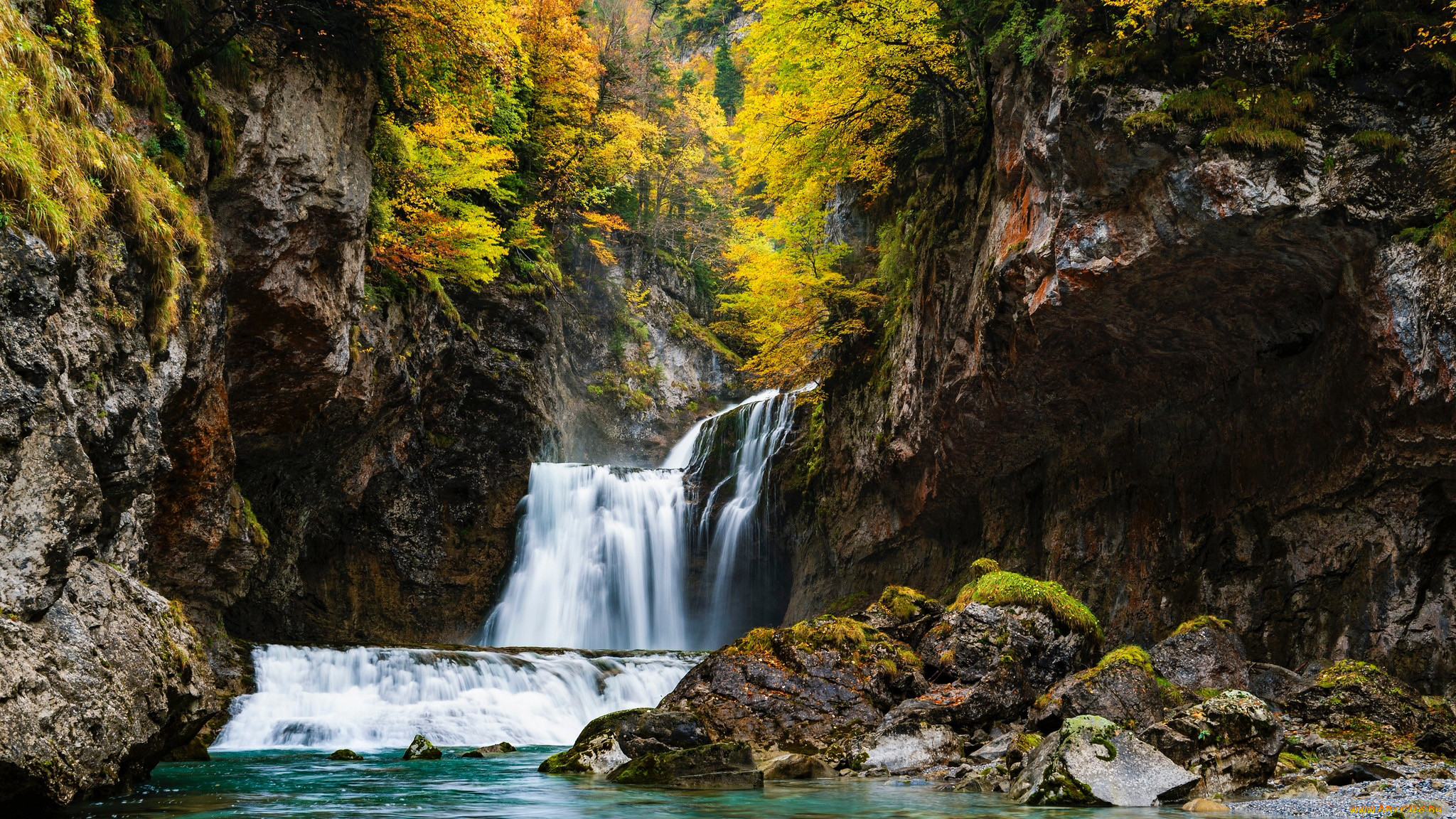 cascada de la cueva, spain, , , cascada, de, la, cueva